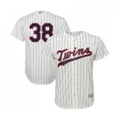 Youth Minnesota Twins 38 Blake Parker Replica Cream Alternate Cool Base Baseball Jersey