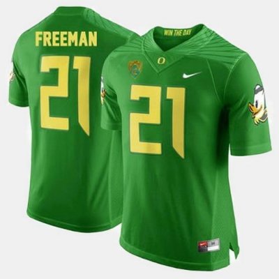 Men Oregon Ducks Royce Freeman College Football Green Jersey