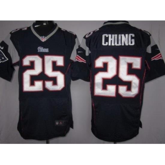 Nike NeW England Patriots 25 Patrick Chung Blue Elite NFL Jersey