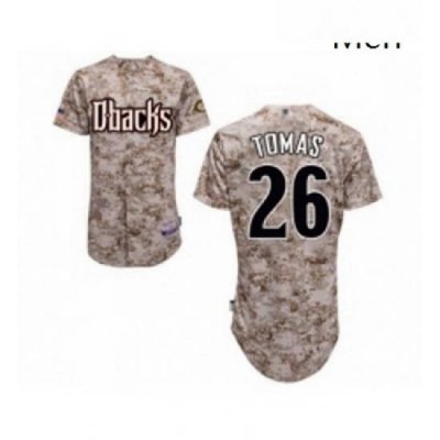 Mens Arizona Diamondbacks 26 Yasmany Tomas Replica Camo Cool Base Baseball Jersey