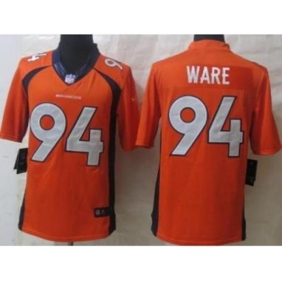 Nike Denver Broncos 94 DeMarcus Ware Orange Limited NFL Jersey