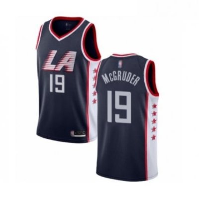 Youth Los Angeles Clippers 19 Rodney McGruder Swingman Navy Blue Basketball Jersey City Edition