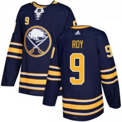 Mens Adidas Buffalo Sabres 9 Derek Roy Premier Navy Blue Home NHL Jersey