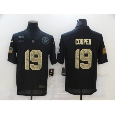 Nike Dallas Cowboys 19 Amari Cooper Black Camo 2020 Salute To Service Limited Jersey