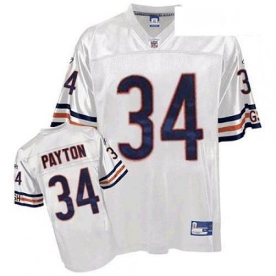 Youth Reebok Chicago Bears 34 Walter Payton White Premier EQT Throwback NFL Jersey