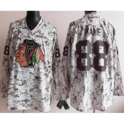 Chicago Blackhawks 88 Patrick Kane White Camo NHL Jerseys