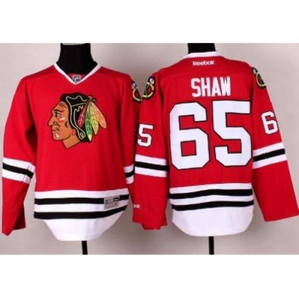 Chicago Blackhawks 65 Andrew Shaw Red Hockey NHL Jerseys