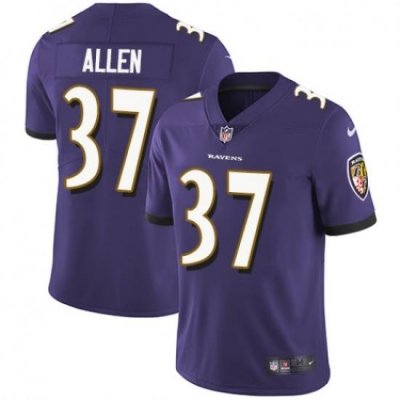 Men Nike Javorius Allen Baltimore Ravens Limited Purple Team Color Jersey