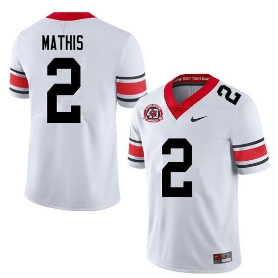 2020 Men #2 D'Wan Mathis Georgia Bulldogs 1980 National Champions 40th Anniversary College Football