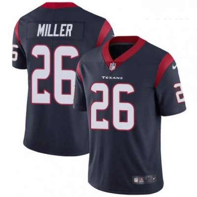 Youth Nike Houston Texans 26 Lamar Miller Elite Navy Blue Team Color NFL Jersey