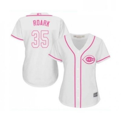 Womens Cincinnati Reds 35 Tanner Roark Replica Red Alternate Cool Base Baseball Jersey