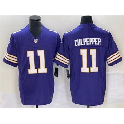 Men Minnesota Vikings 11 Daunte Culpepper Purple 2023 F U S E  Vapor Untouchable