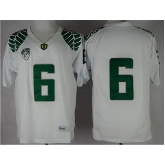 Oregon Ducks #6 Charles Nelson White Limited Stitched NCAA Jersey