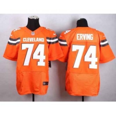 nike nfl jerseys cleveland browns 74 erving orange[Elite][new style]