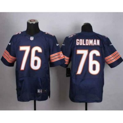 nike nfl jerseys chicago bears 76 goldman blue[Elite]