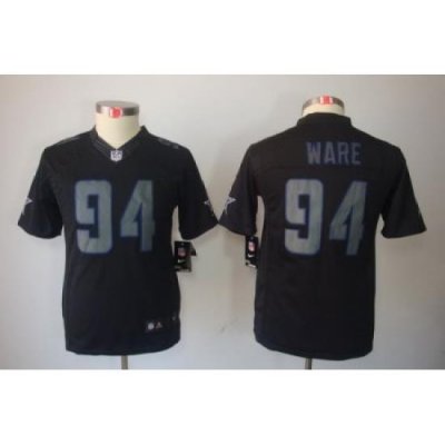 Youth Nike Dallas Cowboys #94 DeMarcus Ware Black Jerseys[Impact Limited]