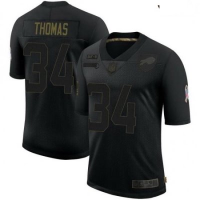 Youth Buffalo Bills Thurman Thomas Black Limited 2020 Salute To Service Jersey