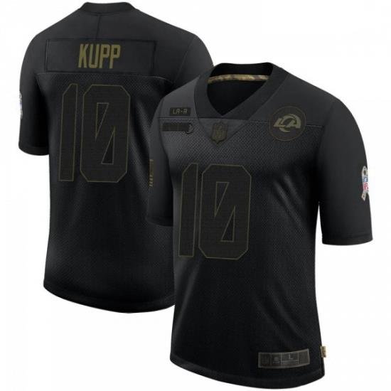 Men Los Angeles Rams Cooper Kupp Black 2020 Salute To Service Jersey