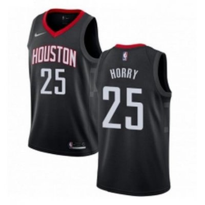 Youth Nike Houston Rockets 25 Robert Horry Swingman Black Alternate NBA Jersey Statement Edition