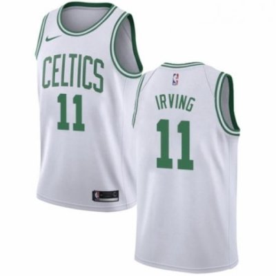 Youth Nike Boston Celtics 11 Kyrie Irving Swingman White NBA Jersey Association Edition