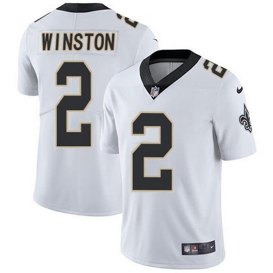 Nike Saints 2 Jameis Winston White Men Stitched NFL Vapor Untouchable Limited Jersey