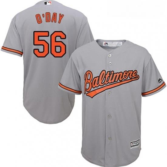 Youth Majestic Baltimore Orioles 56 Darren ODay Authentic Grey Road Cool Base MLB Jersey