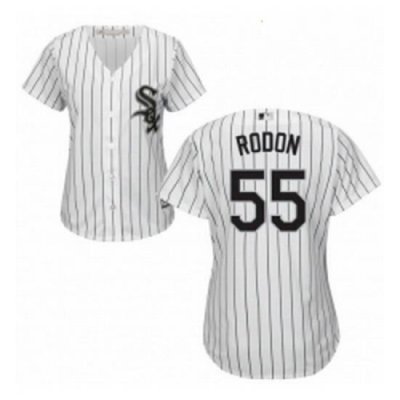 Womens Majestic Chicago White Sox 55 Carlos Rodon Replica White Home Cool Base MLB Jersey