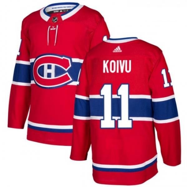 Youth Adidas Montreal Canadiens 11 Saku Koivu Premier Red Home NHL Jersey