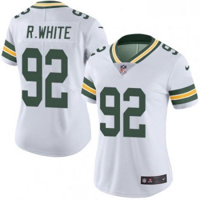 Womens Nike Green Bay Packers 92 Reggie White White Vapor Untouchable Limited Player NFL Jersey