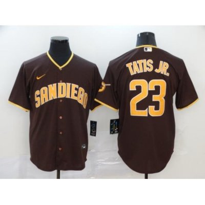 Padres 23 Fernando Tatis Jr  BroWn Nike 2020 Cool Base Jersey