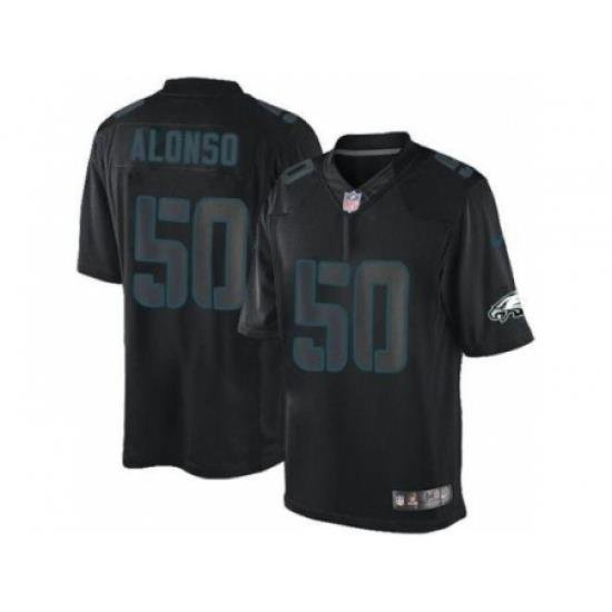 Nike Philadelphia Eagles 50 Kiko Alonso Black Impact Limited NFL Jersey