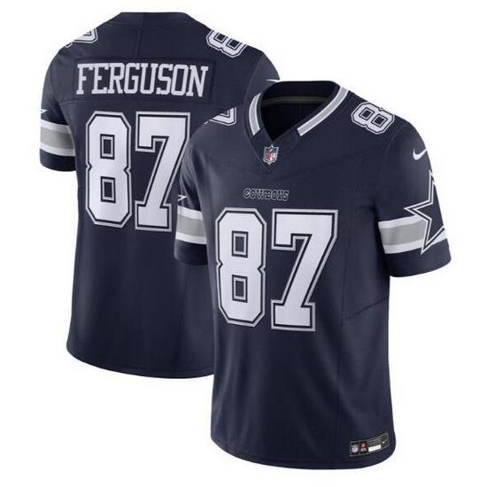 Men Dallas Cowboys 87 Jake Ferguson Navy 2023 F U S E  Vapor Untouchable Limited Stitched Football Jersey