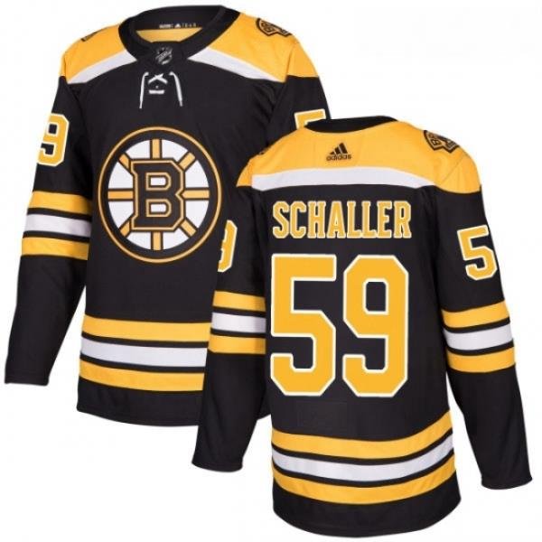 Youth Adidas Boston Bruins 59 Tim Schaller Premier Black Home NHL Jersey