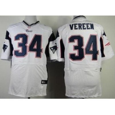 Nike NeW England Patriots 34 Shane Vereen Elite White NFL Jersey