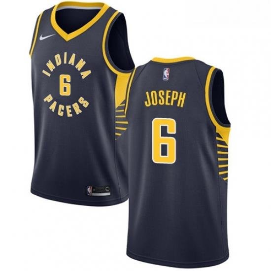 Youth Nike Indiana Pacers 6 Cory Joseph Authentic Navy Blue Road NBA Jersey Icon Edition