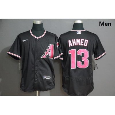 Diamondbacks 13 Nick Ahmed Black Nike Flexbase Jersey