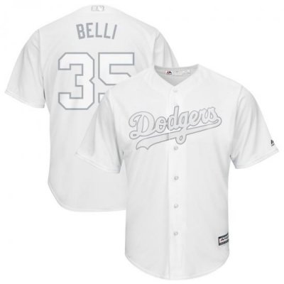 Dodgers 35 Cody Bellinger Belli White 2019 Players Weekend Player Jersey