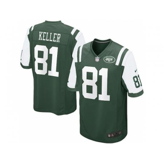 Nike New York Jets 81 Dustin Keller green Game NFL Jersey