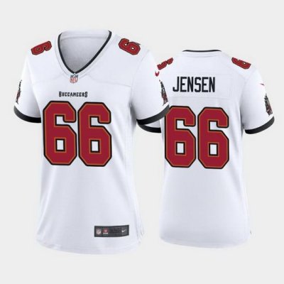 Women Nike Tampa Bay Buccaneers 66 Ryan Jensen White Vapor Limited Jersey