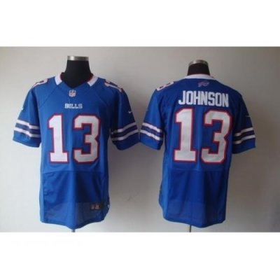 Nike Buffalo Bills 13 Steve Johnson Blue Elite NFL Jersey