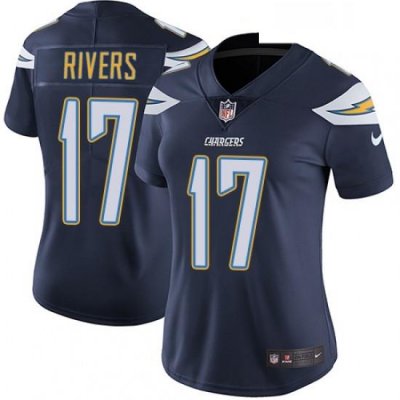 Womens Nike Los Angeles Chargers 17 Philip Rivers Navy Blue Team Color Vapor Untouchable Limited Player NFL Jersey