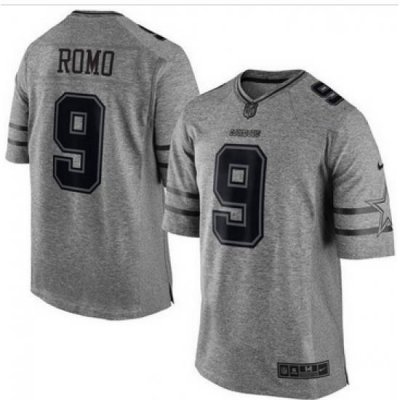 Nike Dallas Cowboys #9 Tony Romo Gray Men 27s Stitched NFL Limited Gridiron Gray Jersey