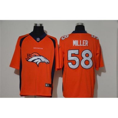 Nike Broncos 58 Von Miller Orange Vapor Untouchable Limited Jersey