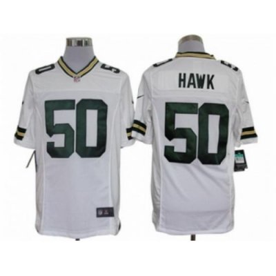 Nike Green Bay Packers 50 A.J. Hawk White Limited NFL Jersey