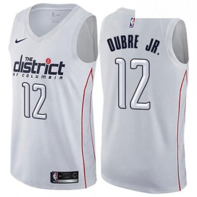 Mens Nike Washington Wizards 12 Kelly Oubre Jr Swingman White NBA Jersey City Edition