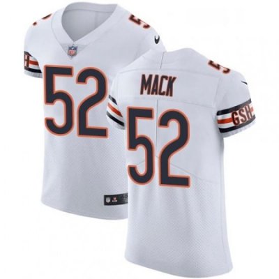 Mens Nike Chicago Bears 52 Khalil Mack White Vapor Untouchable Elite Player NFL Jersey