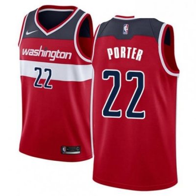 Mens Nike Washington Wizards 22 Otto Porter Swingman Red Road NBA Jersey Icon Edition