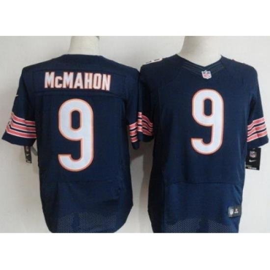 Nike Chicago Bears 9 Jim McMahon Blue Elite NFL Jersey