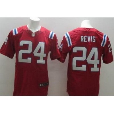 Nike NeW England Patriots 24 Darrelle Revis Red Elite NFL Jersey