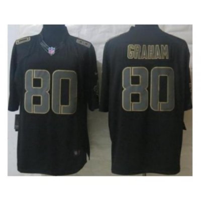 Nike NeW Orleans Saints 80 Jimmy Graham Black Limited Impact NFL Jersey